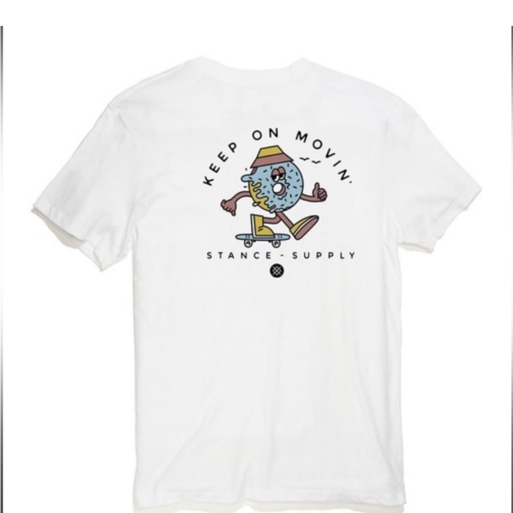 Stance Donut Skateboard Graphic Tee Keep on Movin